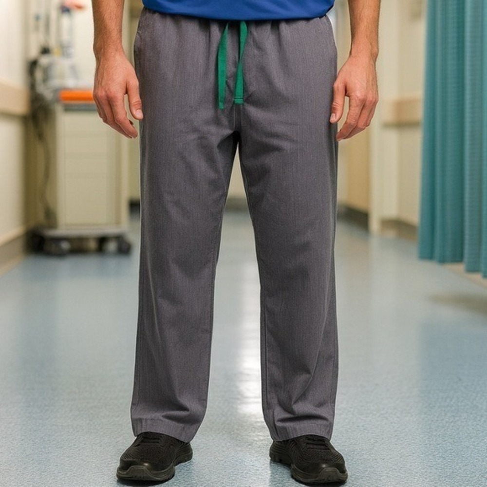 Figs Pisco Basic Srub Pants in Graphite Grey Green Strings Medical Career MS